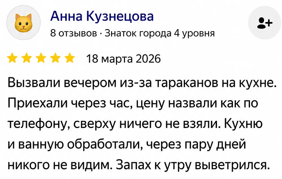 Отзыв Анны Кузнецовой на Яндекс Картах